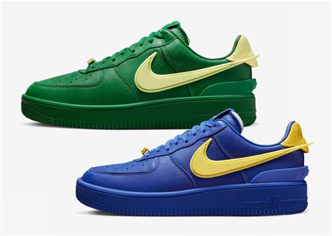 nike air force 1 groen blauw